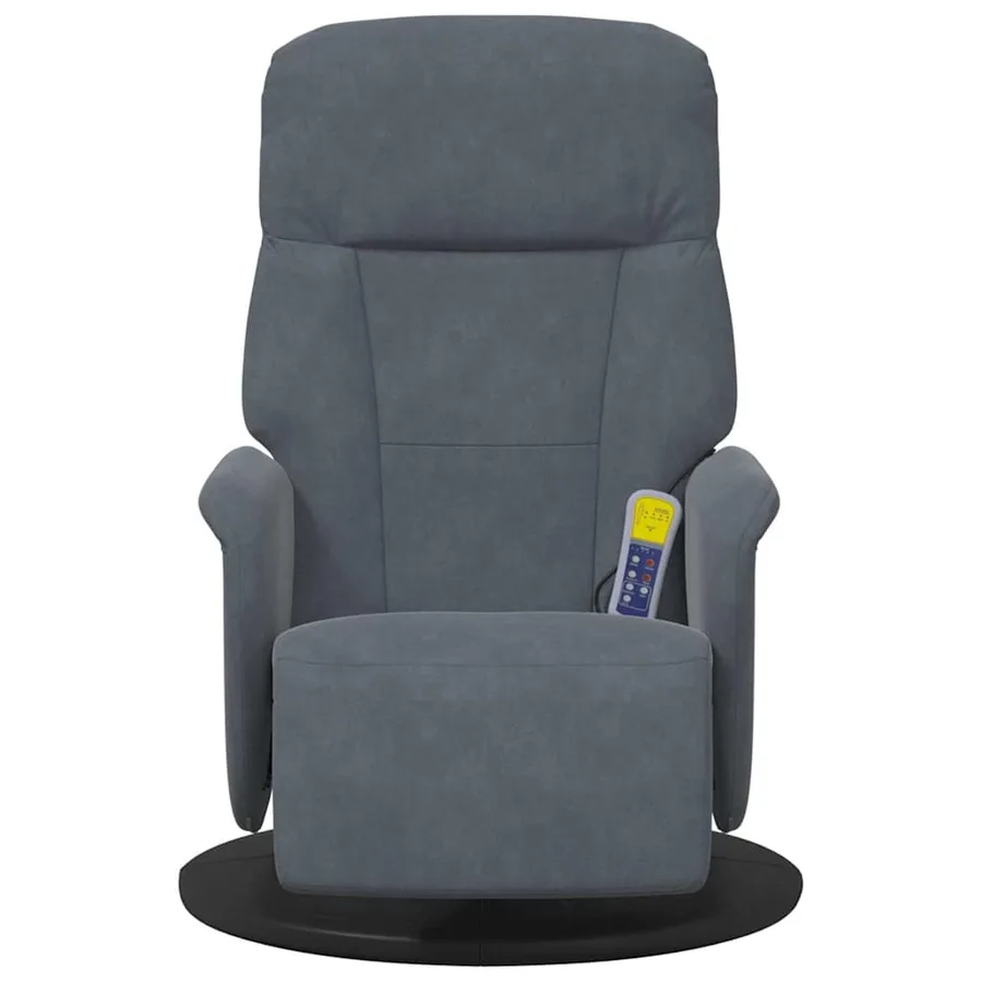 Fauteuil de massage inclinable Gris foncé 91 x 71 x 105 cm - 5