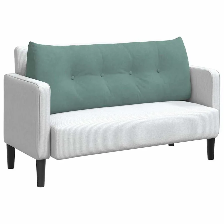 Coussin de Dos Vert Mer 120 x 24 x 50 cm Velours - 3