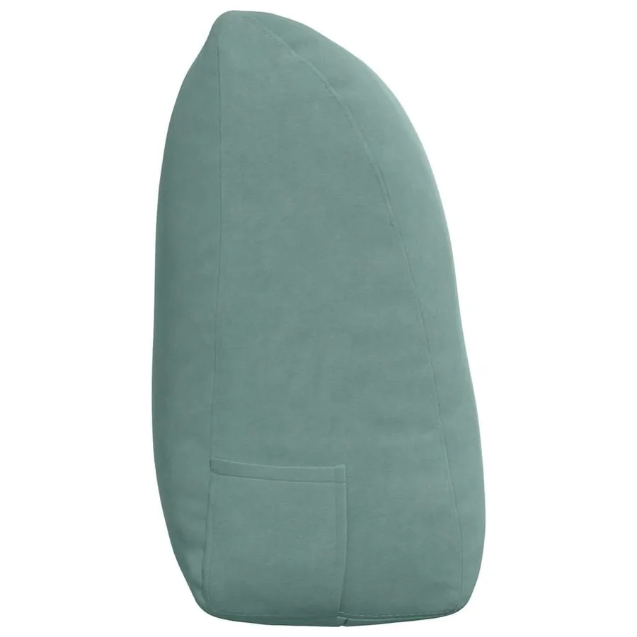 Coussin de Dos Vert Mer 120 x 24 x 50 cm Velours - 7