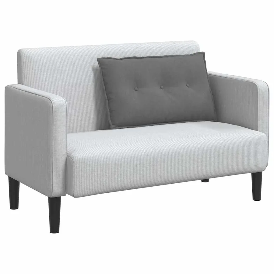 Coussin de Dos Gris foncé 80 x 50 cm Tissu en microfibre - 3