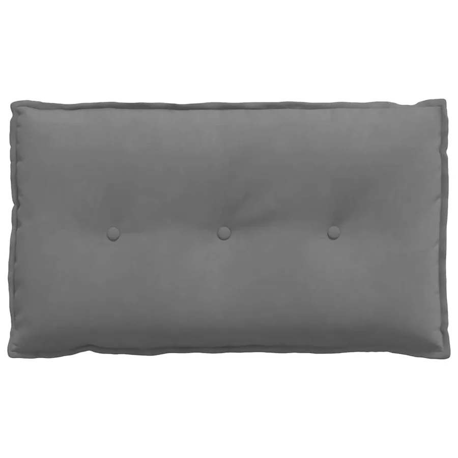 Coussin de Dos Gris foncé 80 x 50 cm Tissu en microfibre - 5