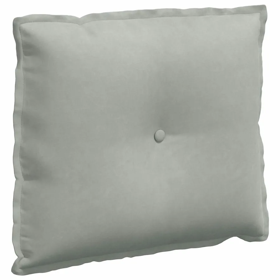 Coussin de Dos Gris clair 60 x 50 cm Tissu en velours côtelé - 2