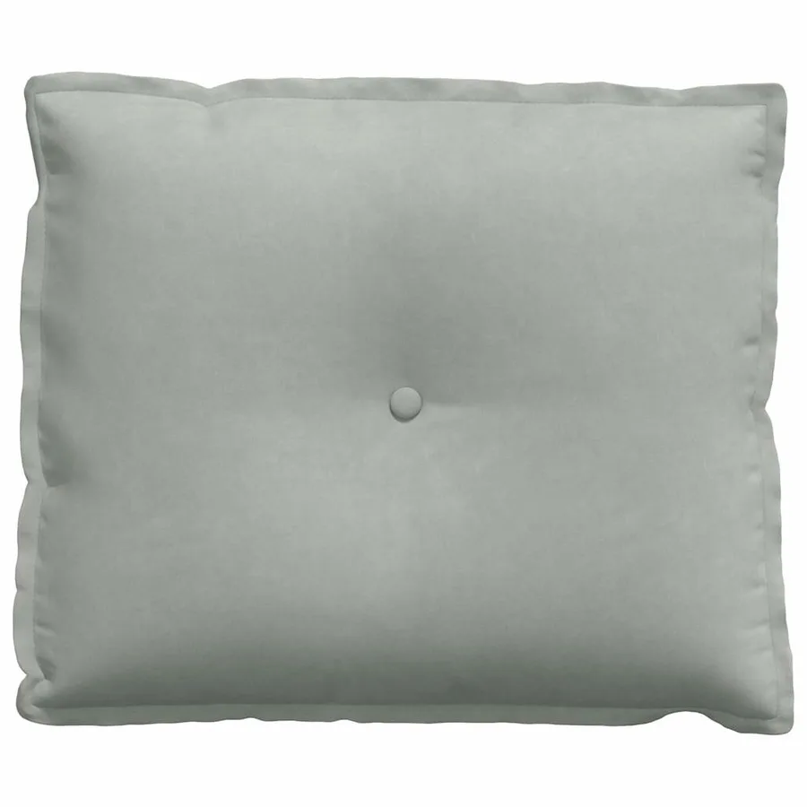 Coussin de Dos Gris clair 60 x 50 cm Tissu en velours côtelé - 5