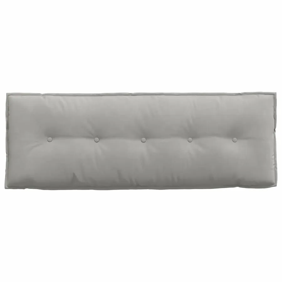 Coussin de Dos Gris clair 140 x 50 cm Tissu en microfibre - 6