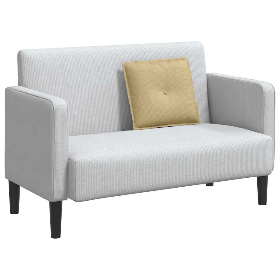 Coussin de Dos Vert gris 50 x 45 cm Tissu en velours côtelé - 3