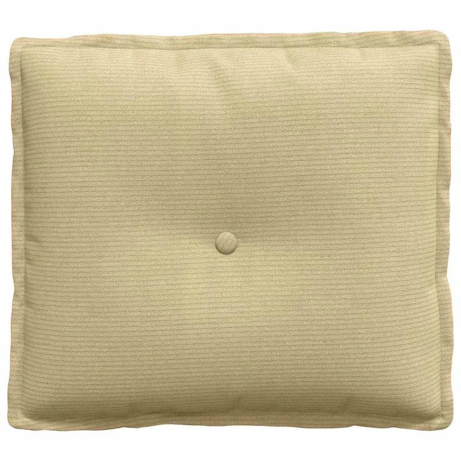 Coussin de Dos Vert gris 50 x 45 cm Tissu en velours côtelé - 5
