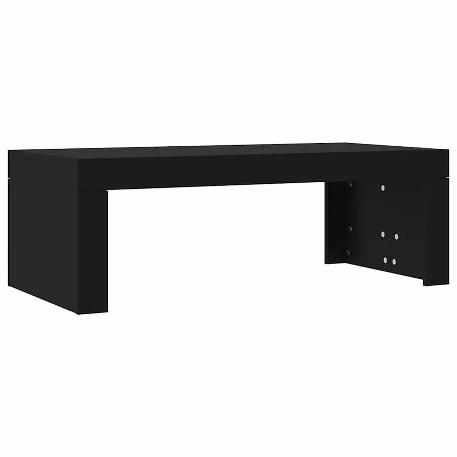 Table basse noir 102x50x36 cm bois d'ingénierie - 2