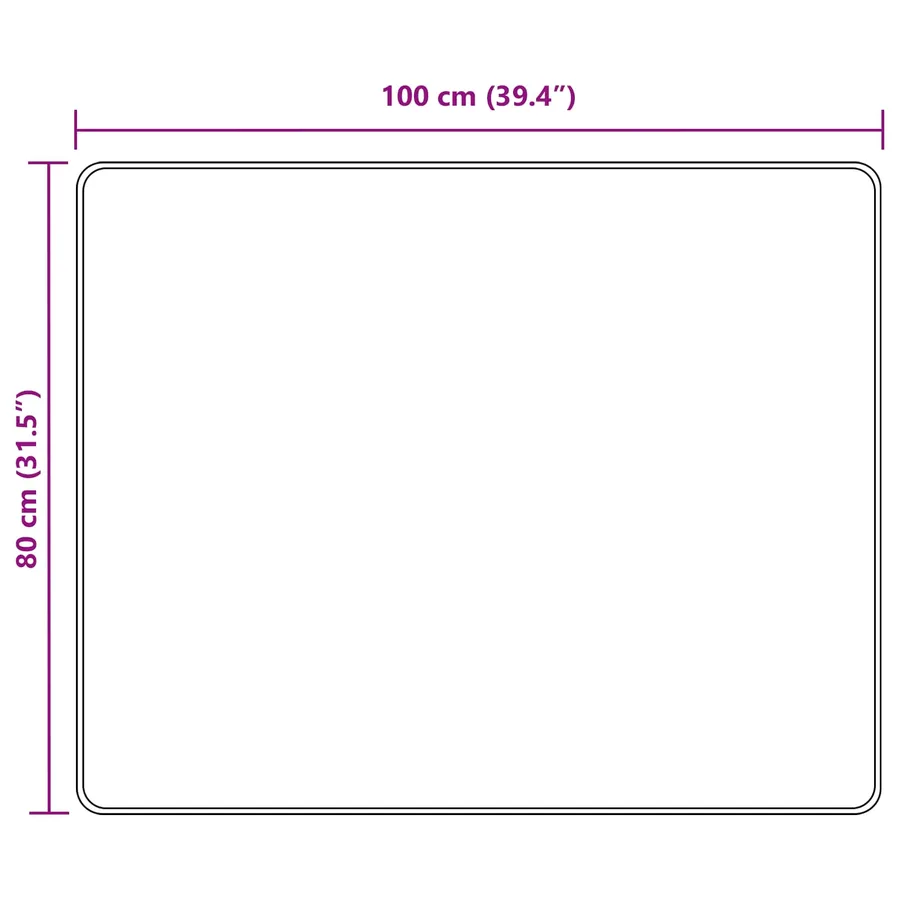 Coureur de Tapis MARSA Noir 80 x 100 cm Polyester et PVC - 7