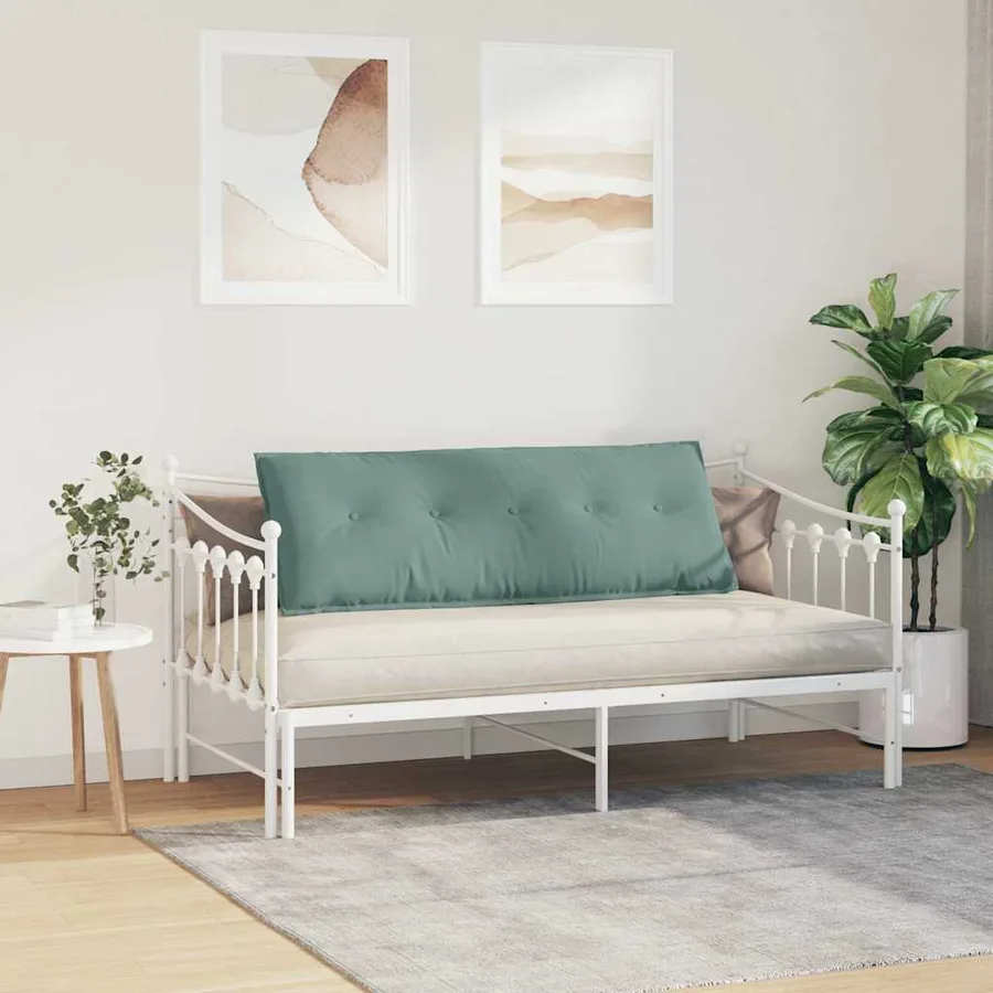 Coussin de Dos Vert Mer 140 x 50 cm Tissu en velours côtelé - 4