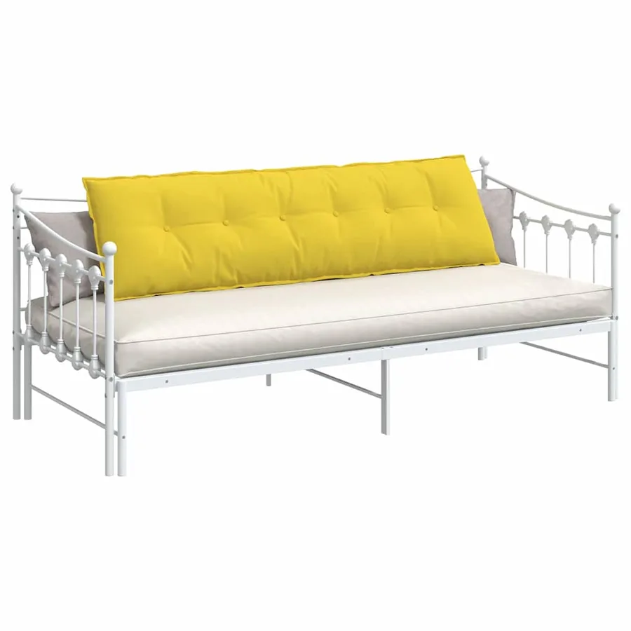 Coussin de Dos Jaune clair 180 x 19 x 50 cm tissu - 3