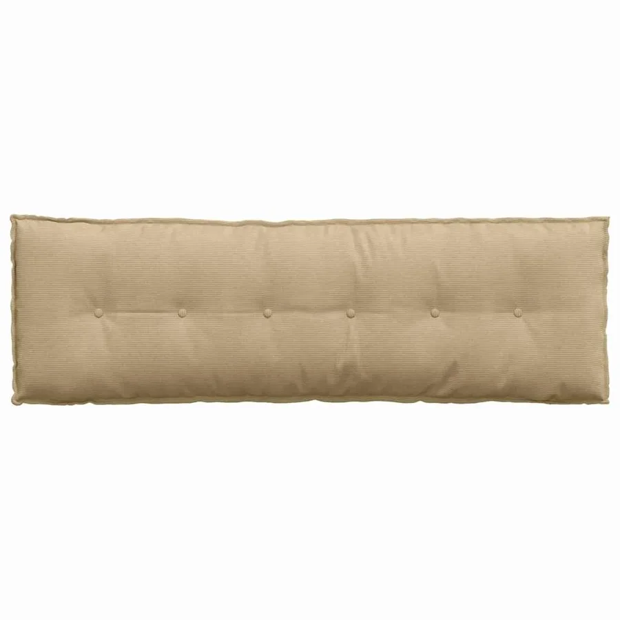 Coussin de Dos Vert gris 160 x 50 cm Tissu en velours côtelé - 6