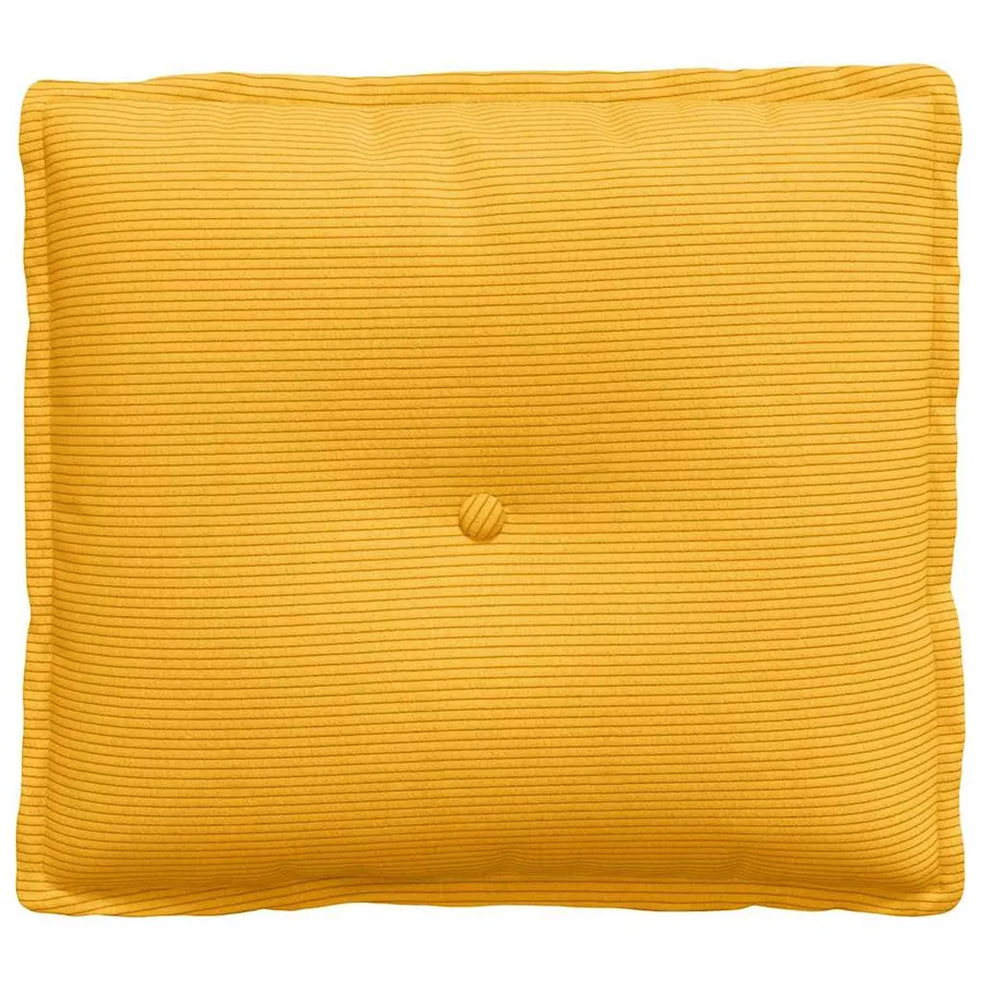 Coussin de Dos Jaune clair 50 x 45 cm Tissu en velours côtelé - 5