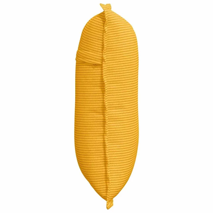 Coussin de Dos Jaune clair 50 x 45 cm Tissu en velours côtelé - 6