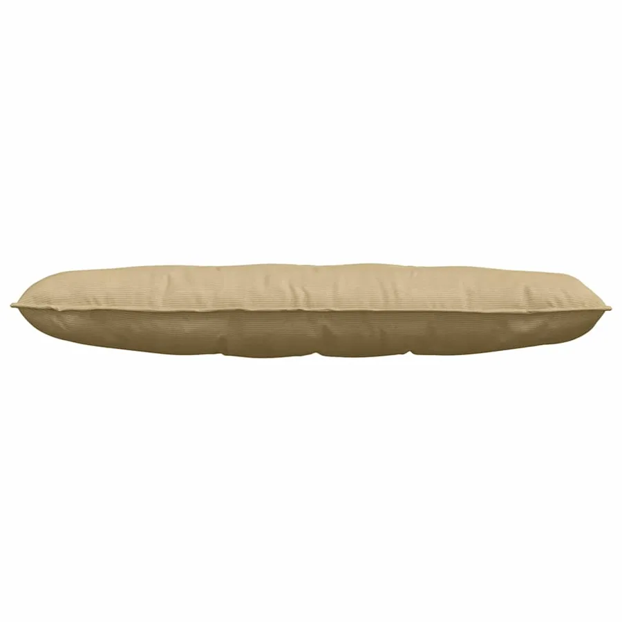 Coussin de Dos Vert gris 140 x 50 cm Tissu en velours côtelé - 5