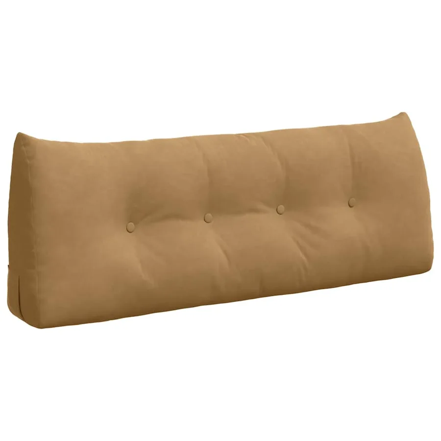 Coussin de Dos Marron 120 x 24 x 50 cm Velours - 2