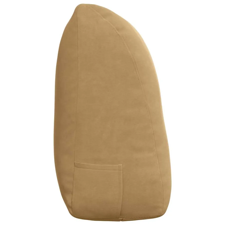Coussin de Dos Marron 120 x 24 x 50 cm Velours - 7
