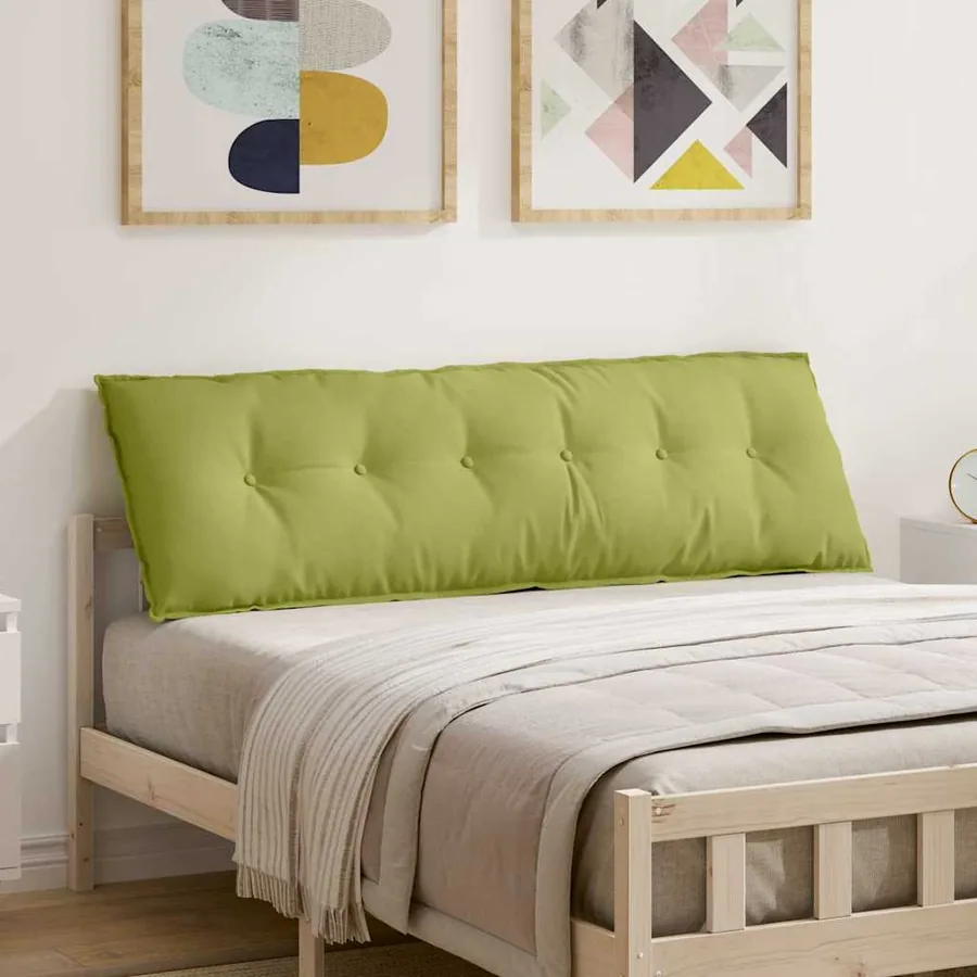 Coussin de Dos Vert clair 160 x 19 x 50 cm tissu