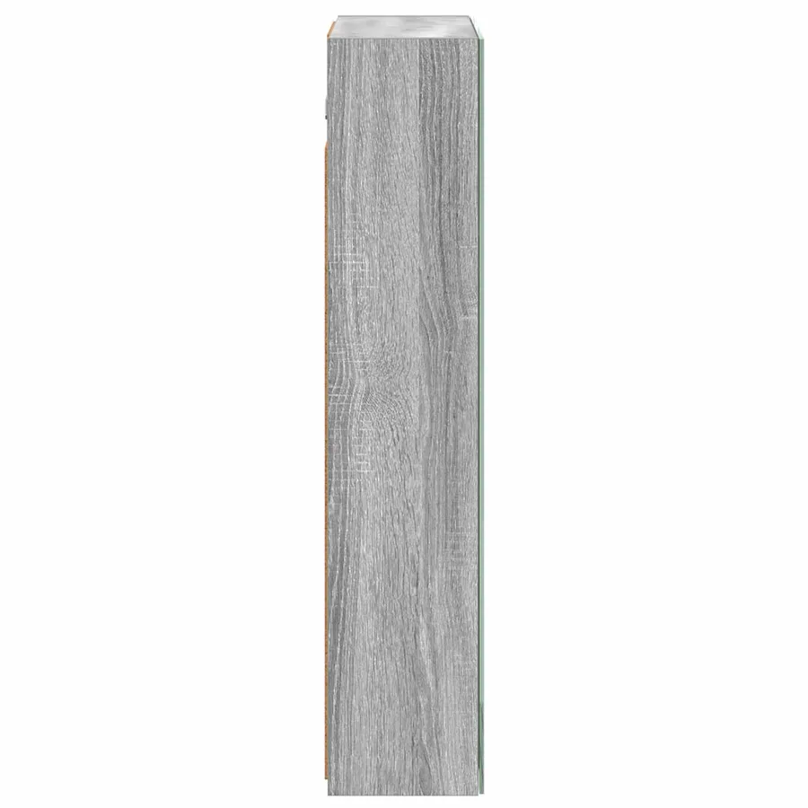 Armoire Miroir de Salle de Bain Gris Sonoma 50 x 14,5 x 70 cm - 7