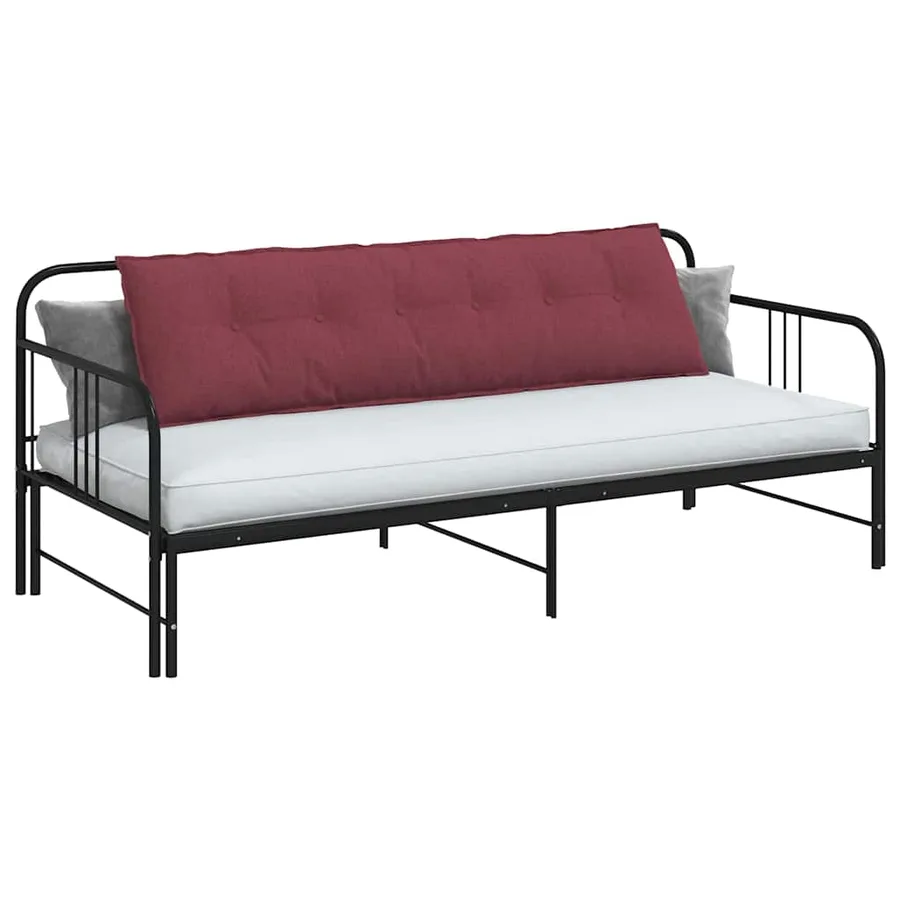 Coussin de Dos Bordeaux 180 x 19 x 50 cm tissu - 3