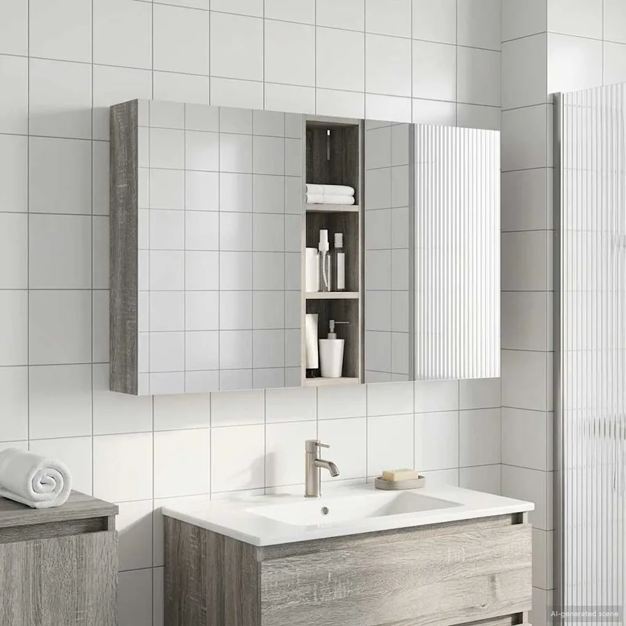 Ensemble de Meubles de Salle de Bain 3 pcs 120 x 14,5 x 70 cm