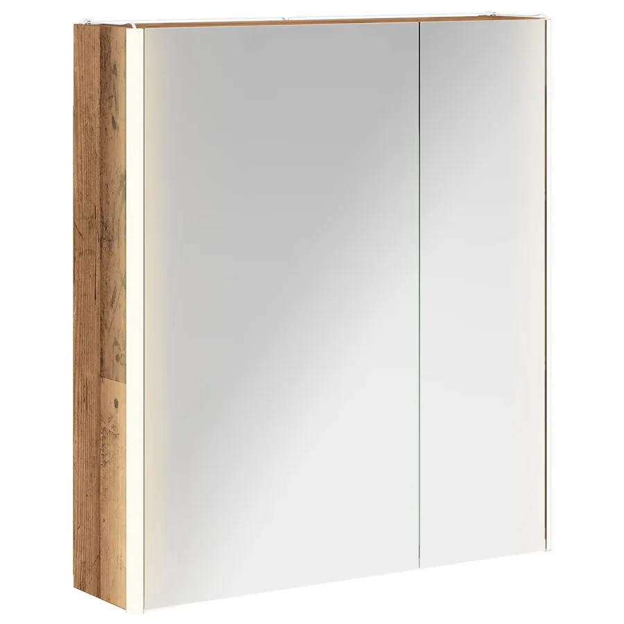 Armoire Miroir de Salle de Bain Bois ancien 63,5 x 15,5 x 70 cm - 2