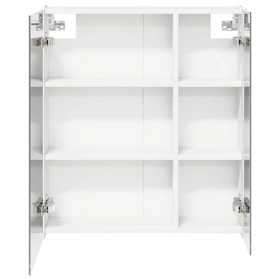 Armoire Miroir de Salle de Bain Blanc 63,5 x 15,5 x 70 cm - 7