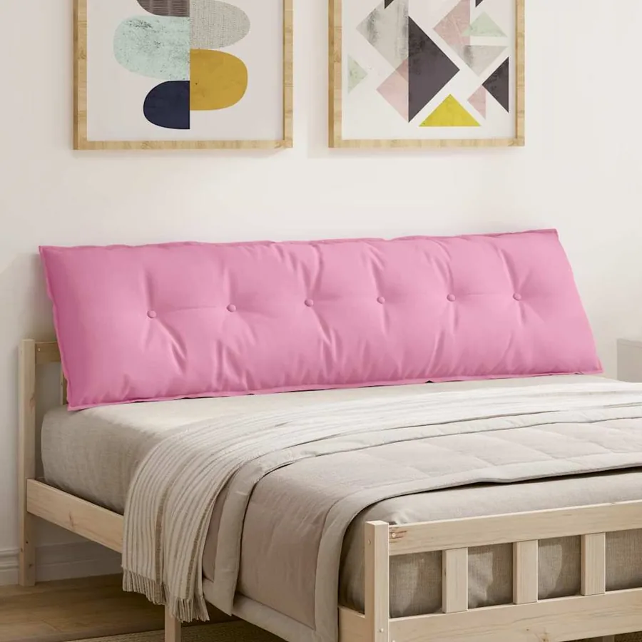 Coussin de Dos Rose 180 x 19 x 50 cm tissu