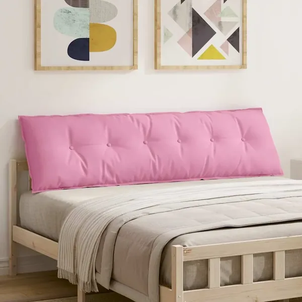 Coussin de Dos Rose 180 x 19 x 50 cm tissu