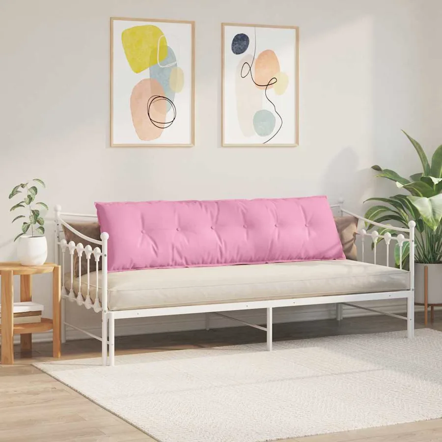 Coussin de Dos Rose 180 x 19 x 50 cm tissu - 4