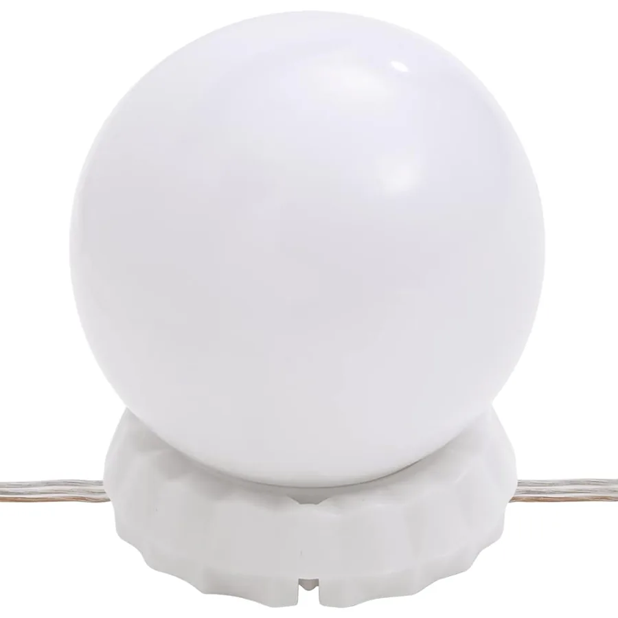 Miroir mural avec lampes LED Rond Verre - 12