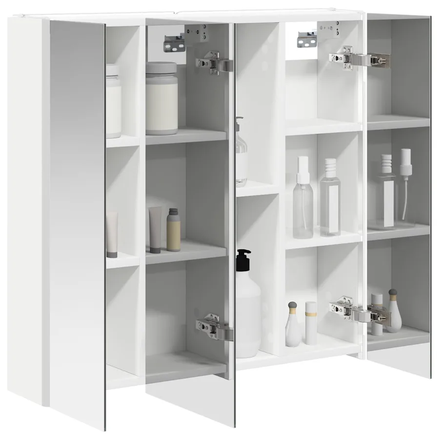Armoire Miroir de Salle de Bain Blanc 63,5 x 15,5 x 60,5 cm - 3