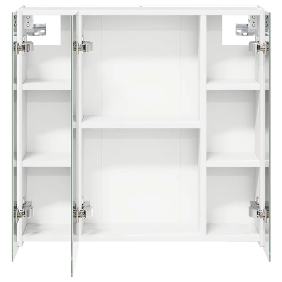 Armoire Miroir de Salle de Bain Blanc 63,5 x 15,5 x 60,5 cm - 7
