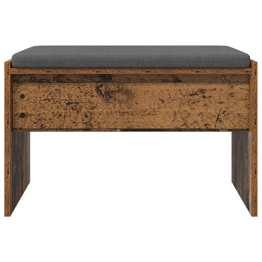Banc d'entrée avec coussin Bois ancien 63 x 38 x 40 cm - 5