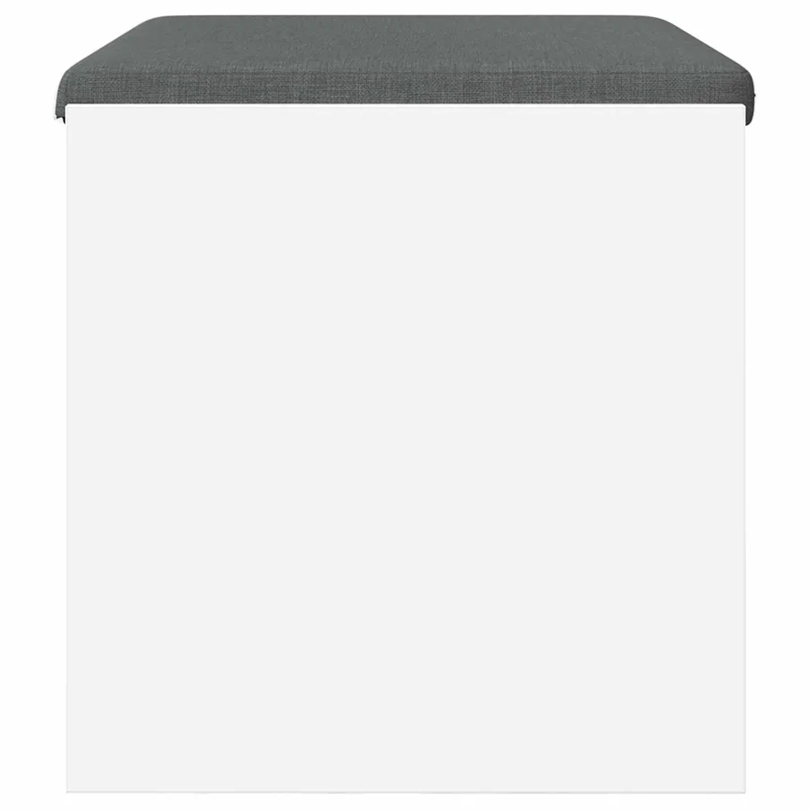 Banc d'entrée avec coussin Blanc 63 x 38 x 40 cm - 6
