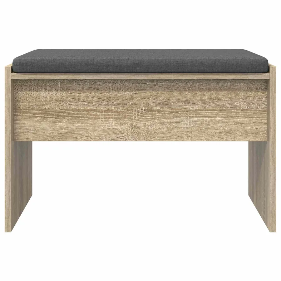 Banc d'entrée avec coussin Chêne Sonoma 63 x 38 x 40 cm - 5