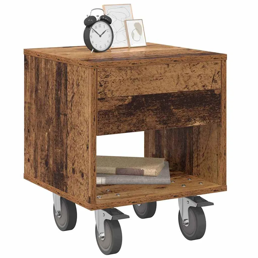 Table de chevet 2 pcs Bois ancien 40,5 x 40 x 48 cm - 3