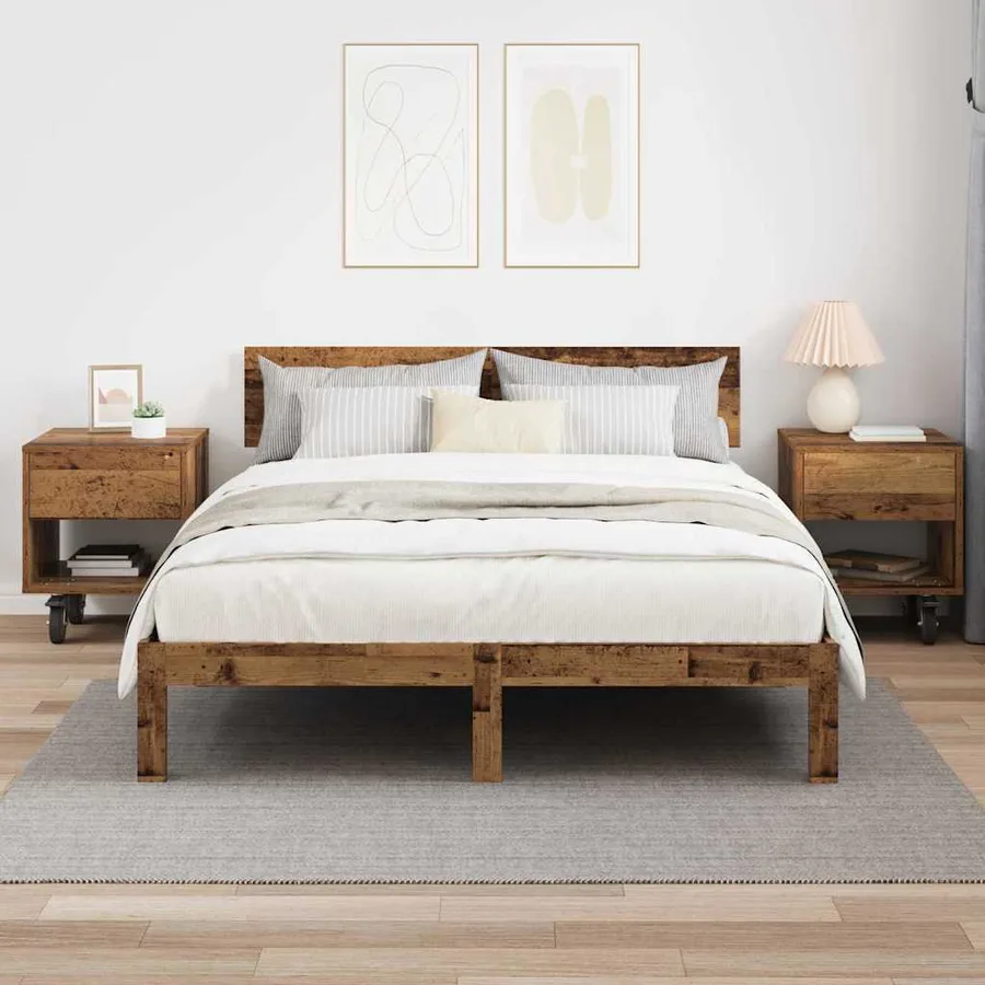 Table de chevet 2 pcs Bois ancien 40,5 x 40 x 48 cm - 4