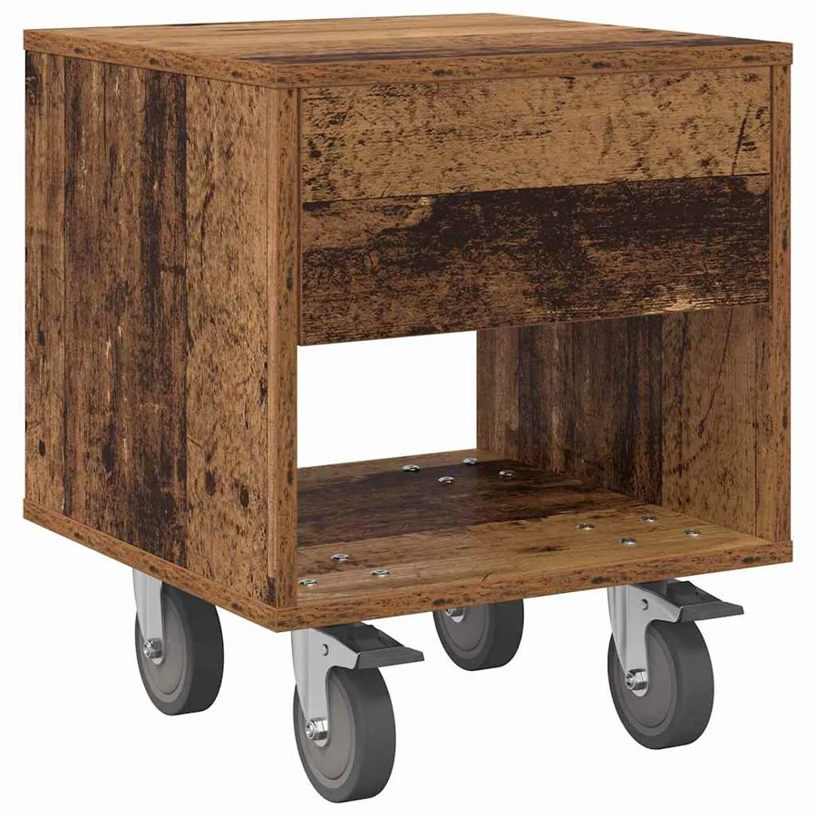 Table de chevet 2 pcs Bois ancien 40,5 x 40 x 48 cm - 5