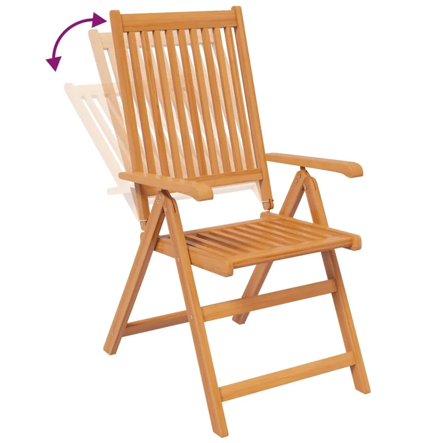 Ensemble à manger de jardin 7 pcs Bois d'acacia massif 120-170 cm - 8