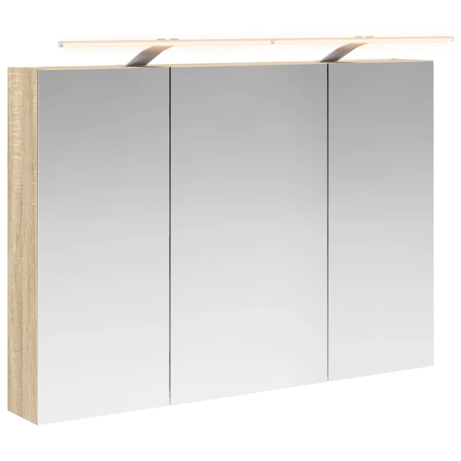 Armoire Miroir de Salle de Bain Chêne Sonoma 100 x 14,5 x 70 cm - 2