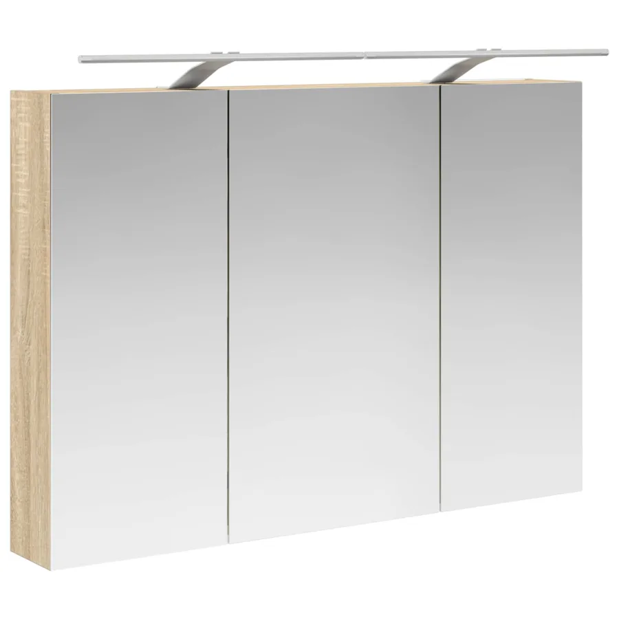 Armoire Miroir de Salle de Bain Chêne Sonoma 100 x 14,5 x 70 cm - 5