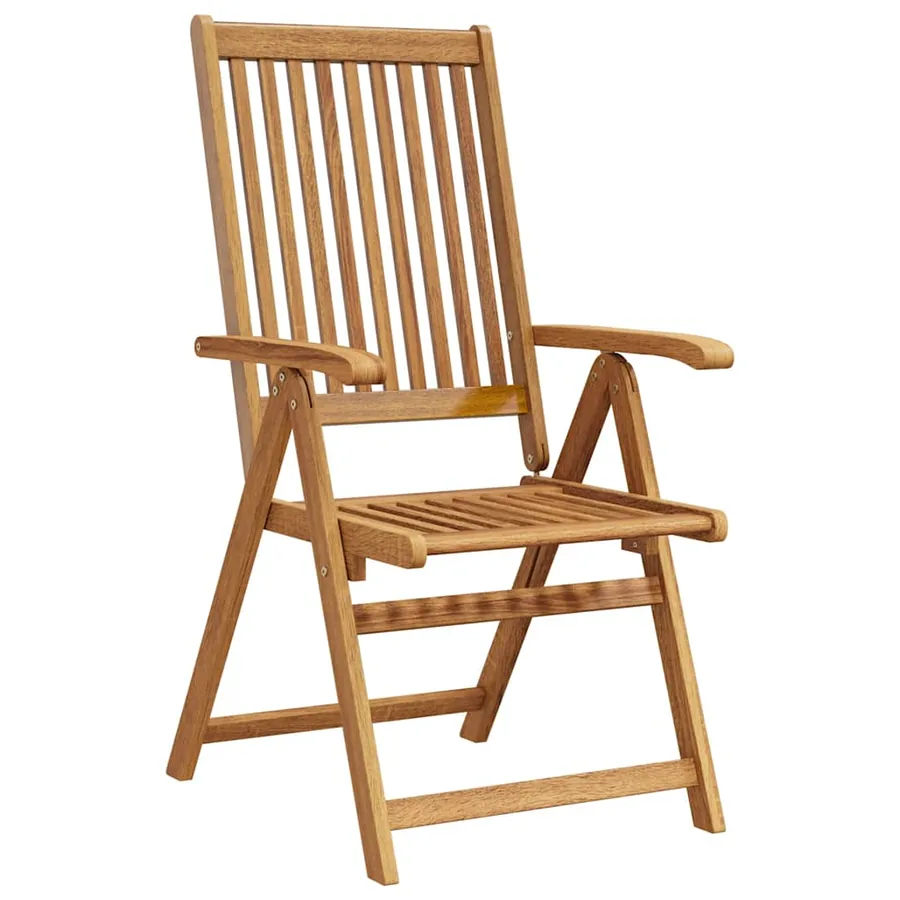 Chaises pliables de jardin lot de 8 Bois d'acacia solide