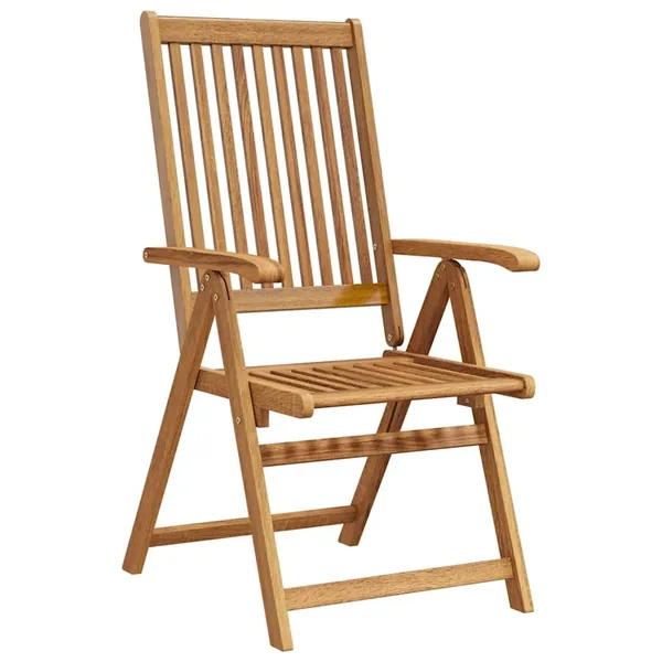 Chaises pliables de jardin lot de 8 Bois d'acacia solide