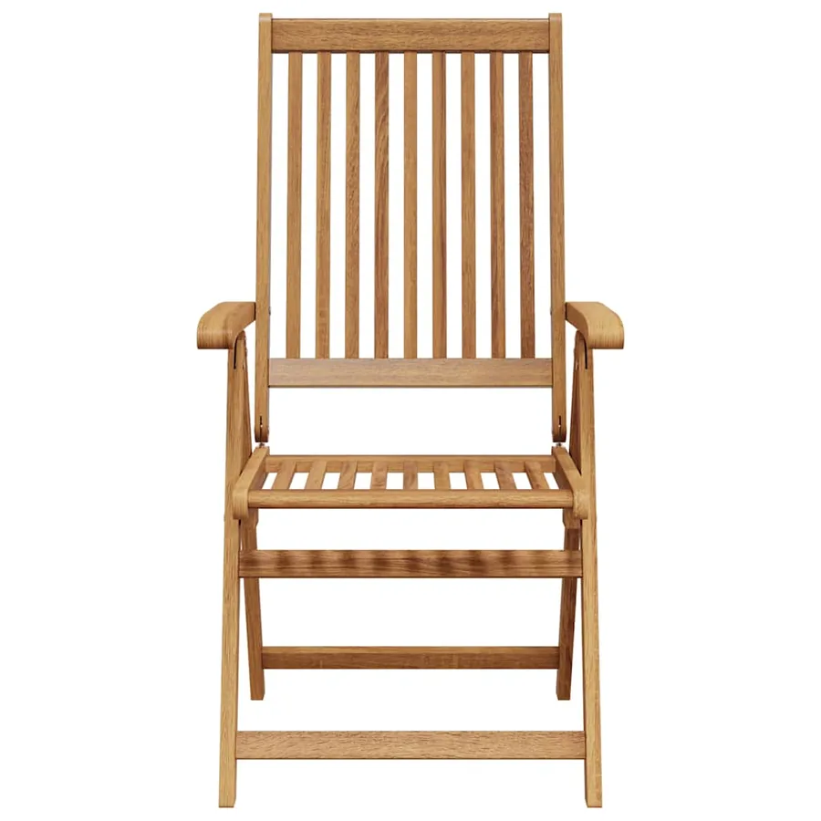 Chaises pliables de jardin lot de 8 Bois d'acacia solide - 6