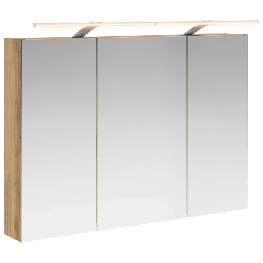 Armoire Miroir de Salle de Bain Chêne artisan - 2