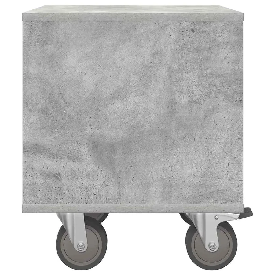 Table de chevet Gris béton 40,5 x 40 x 48 cm Bois d'ingénierie - 7