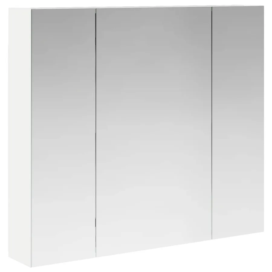 Armoire Miroir de Salle de Bain Blanc 80 x 14.5 x 70 cm - 2