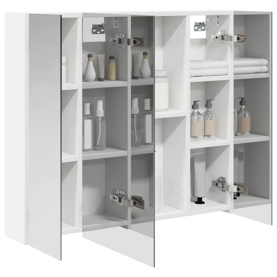 Armoire Miroir de Salle de Bain Blanc 80 x 14.5 x 70 cm - 3