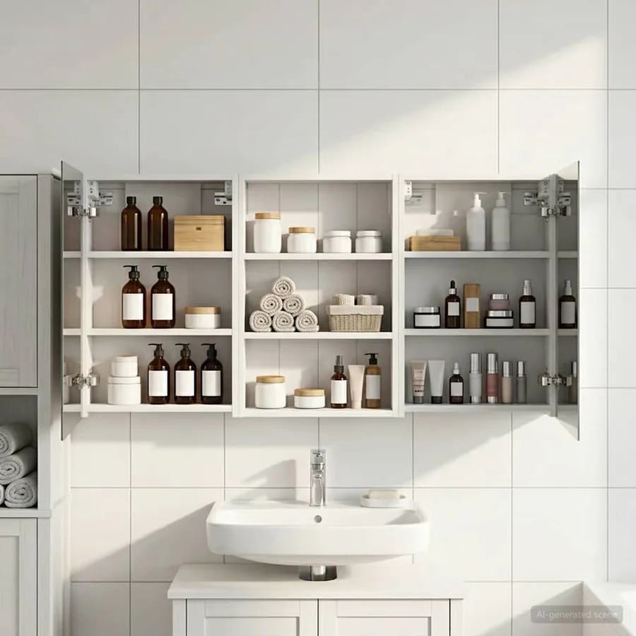 Ensemble de Meubles de Salle de Bain 3 pcs 120 x 10,5 x 60,5 cm