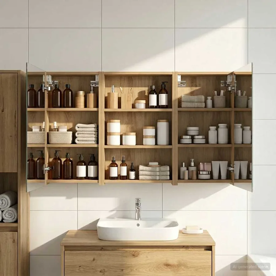 Ensemble de Meubles de Salle de Bain 3 pc 120 x 10,5 x 60,5 cm - 4